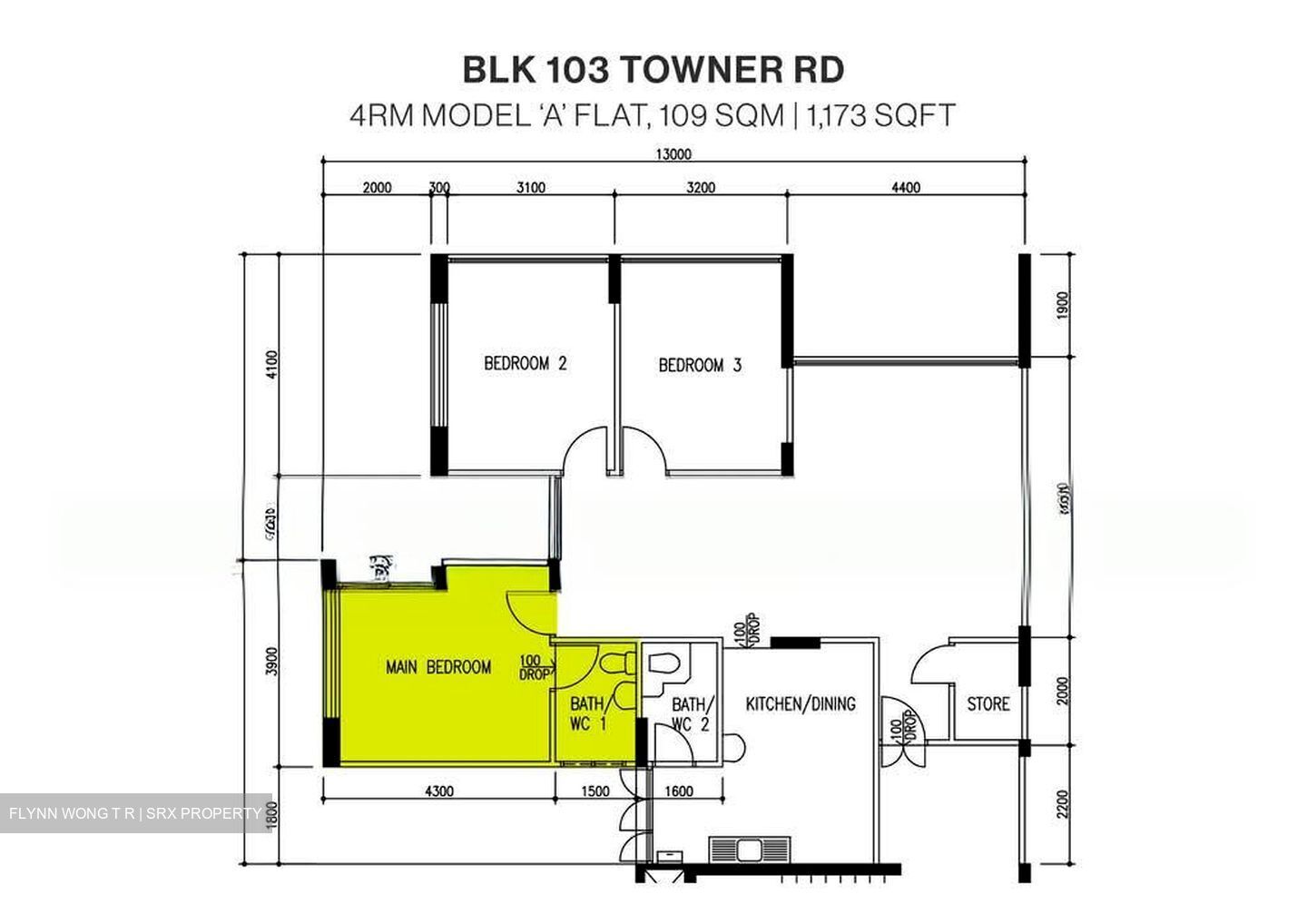Blk 103 Towner Road (Kallang/Whampoa), HDB 4 Rooms #600258061